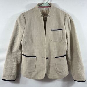 Womens Banana Republic Tweed Classic Preppy Blazer 0486